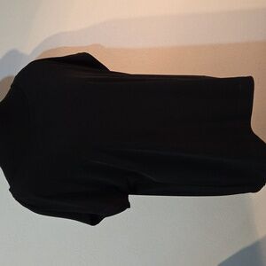 Chico's Knit size two boat neck net top in black